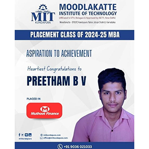 MITK MBA Students placement