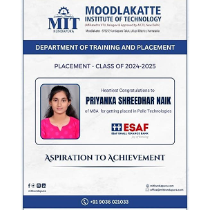 MITK MBA Students placement