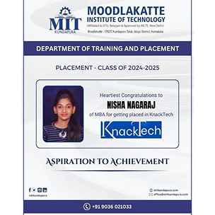 MITK MBA Students placement