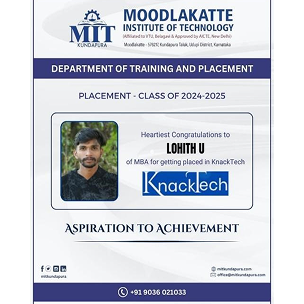 MITK MBA Students placement