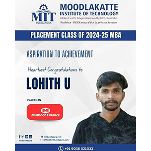 MITK MBA Students placement