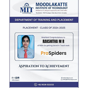 MITK MBA Students placement