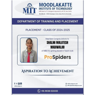 MITK MBA Students placement