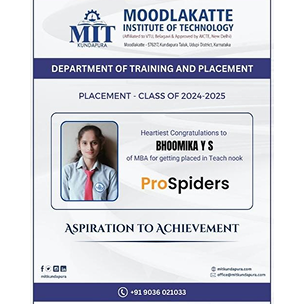MITK MBA Students placement