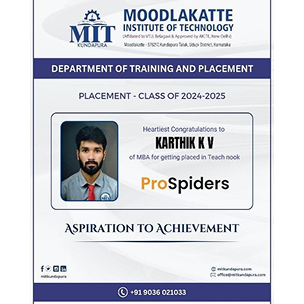 MITK MBA Students placement