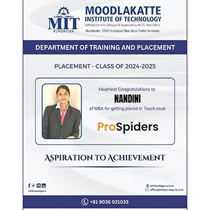 MITK MBA Students placement