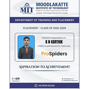 MITK MBA Students placement