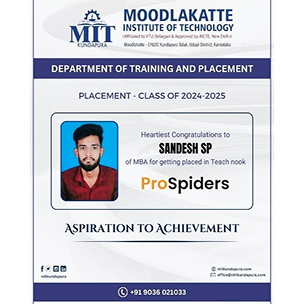 MITK MBA Students placement