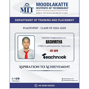 MITK MBA Students placement