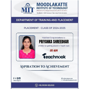 MITK MBA Students placement