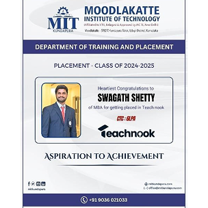 MITK MBA Students placement