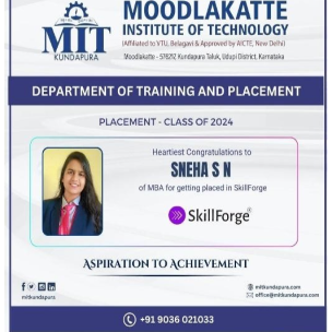 MITK MBA Students placement