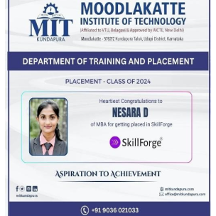 MITK MBA Students placement