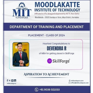 MITK MBA Students placement