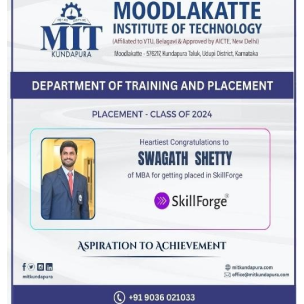 MITK MBA Students placement