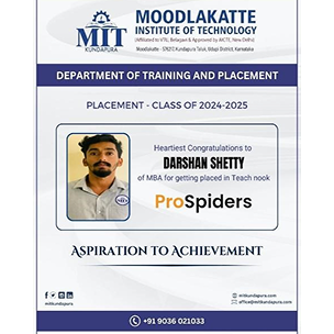 MITK MBA Students placement