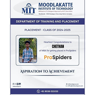 MITK MBA Students placement