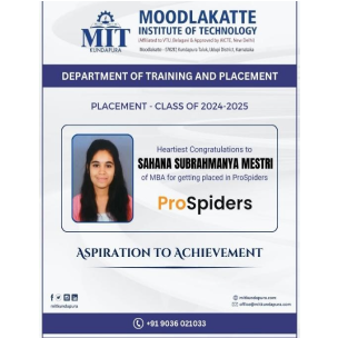 MITK MBA Students placement