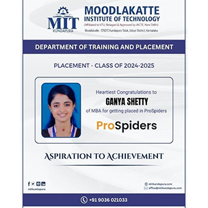MITK MBA Students placement