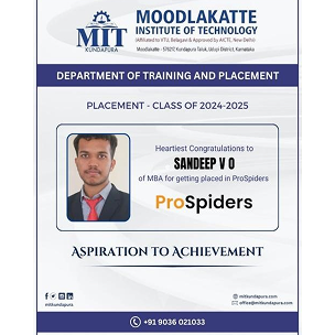 MITK MBA Students placement