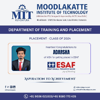 MITK MBA Students placement